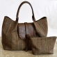 Sac cuir et tweed Julia | Amarante Studio Cuir